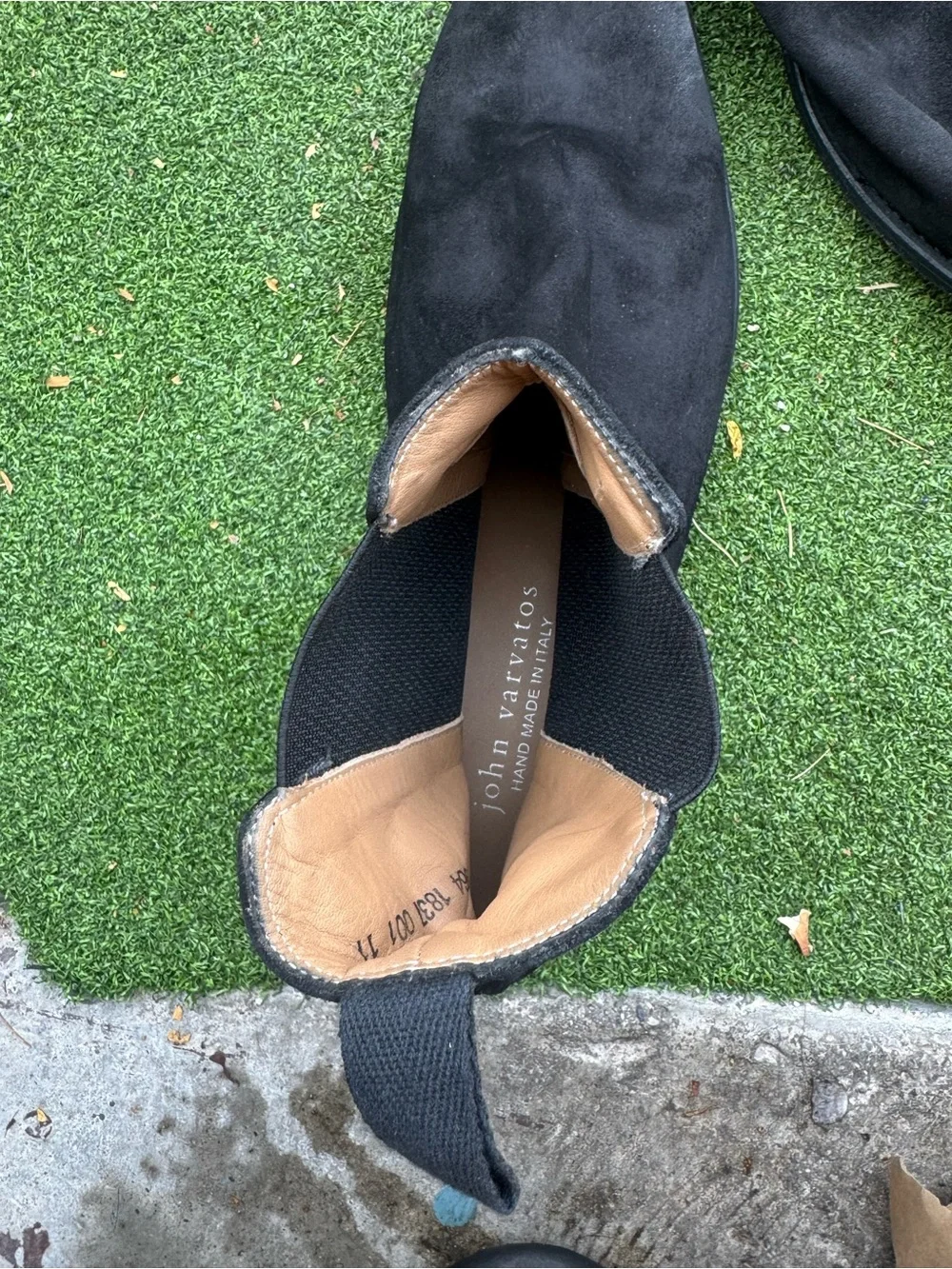 Black Suede Chelsea Boots - Men